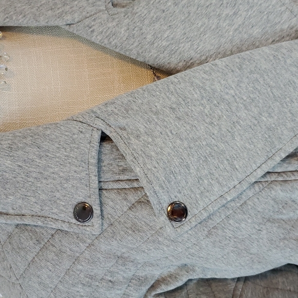 Blank NYC NWT gray oversided puffy moto jacket M - Picture 2 of 14